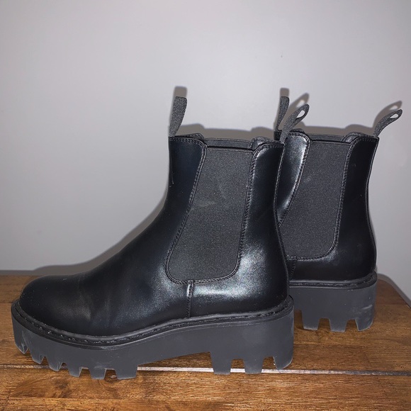Lamoda leather platform boots - Picture 3 of 3